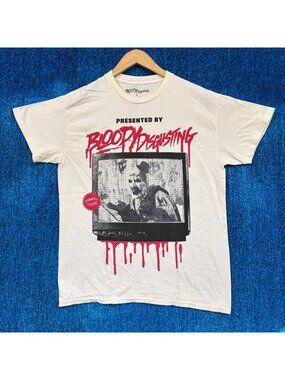 Bloody Disgusting x Terrifier Art the Clown Horror Art Tee M